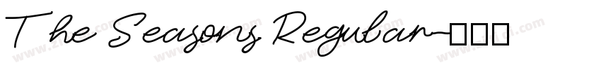 The Seasons Regular字体转换